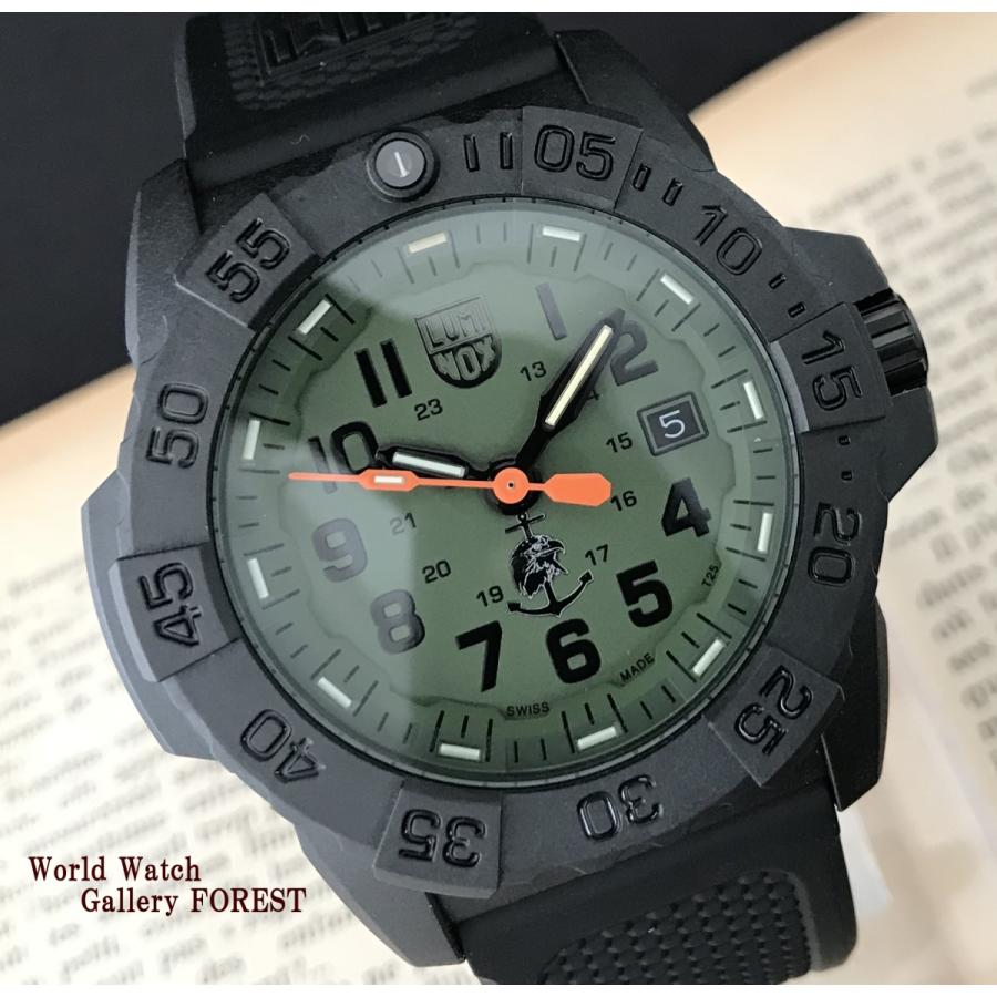 その他機能ライトアップLUMINOX カーボン ネイビーシールズ カーキ×ブラック 3813 メンズ