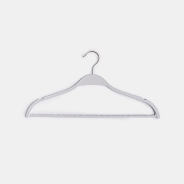 ABS素色衣架5入-米色