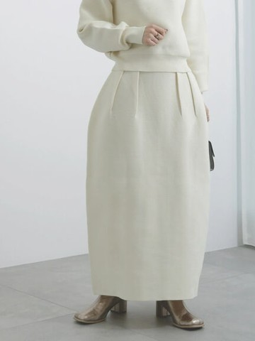 蓬鬆感繭型針織長裙(FC34L0L1580) - Te chichi