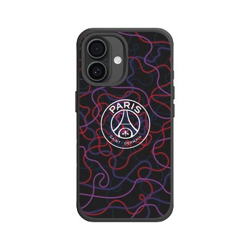 iPhone 16 SolidX 黑 - PSG - Paris Saint-Germain Neon Logo