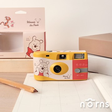 迪士尼小熊維尼即可拍相機 蜂蜜黃 ｜norns Original Design iso400 可拍攝27張 底片相機 膠捲相機