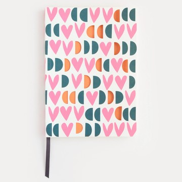 擁有美美的事物~添增新年質感!【Caroline Gardner 】 簡約精裝筆記本 簍空愛心