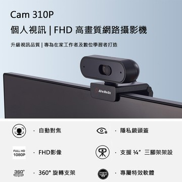 1080P高畫質自動變焦網路攝影機 PW310P