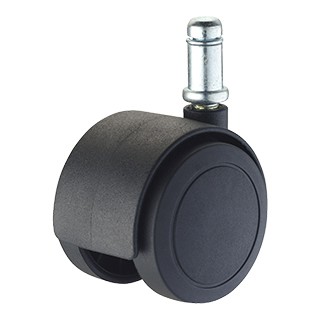 滾動幸福PU輪 A-505-0062 輪片直徑50mm系列 (1組/5入)插桿直徑10x長22mm可安裝IKEA椅子 木地板專用 電腦椅
