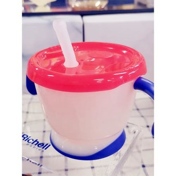 Richell利其爾兒童吸管訓練水杯家用嬰兒喝水杯寶寶飲水杯學飲杯