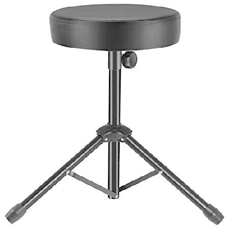 Noeler Universal Drum Throne Stool Metal Professional Drum Seat Sponge Padded for Kids＆Adult with Anti-Slip feet