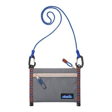 【西雅圖 KAVU】Tahoma 可拆式兩用頸掛包 灰色天空 #9243