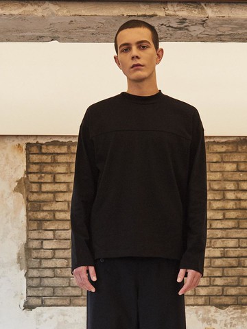 Mock Neck Long Sleeve Black