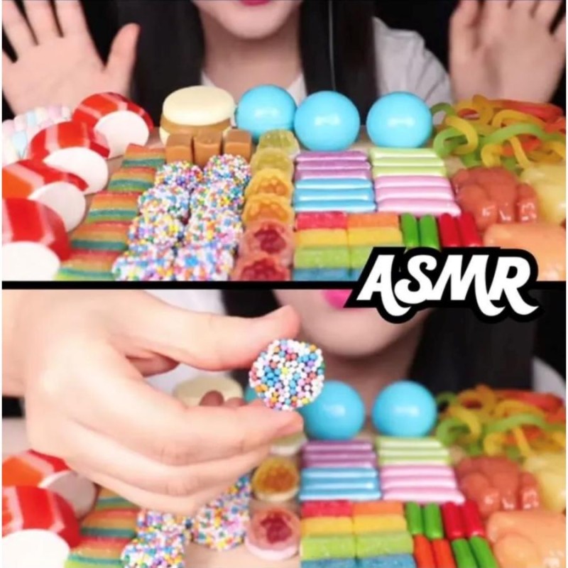 期間限定セール中】韓国グミ レインボーグミ ぶどう味 1袋 ASMR