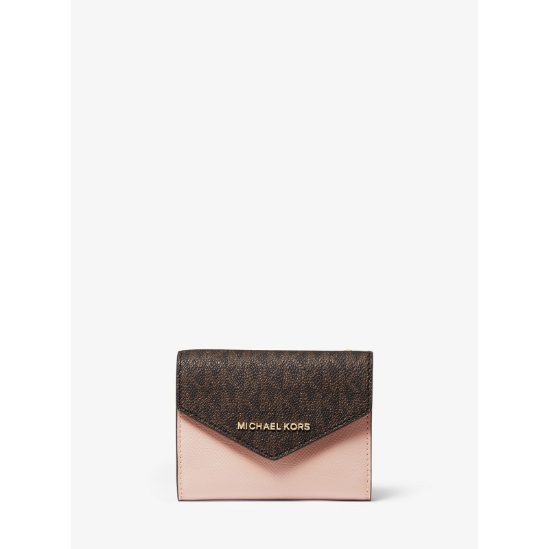 Michael Michael Kors レディース Jet Set カードウォレット ミディアム ブラウン ソフトピンク マイケル コース 通販 Lineポイント最大10 0 Get Lineショッピング