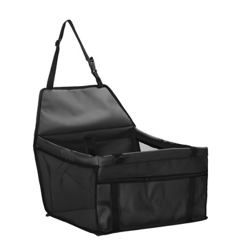 捷華 寵物安全座椅  牛津布材質  39x39x25cm  黑色白腳印  1個