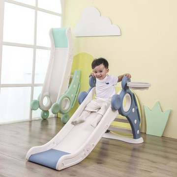 折疊滑滑梯兒童室內外家用帶樓梯戶外小型幼兒園寶寶小孩滑梯玩具