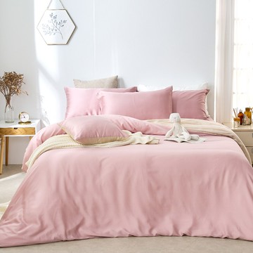 床包枕套組-特大/60支/ 萊賽爾天絲三件式 / 甜果奶霜 台灣製