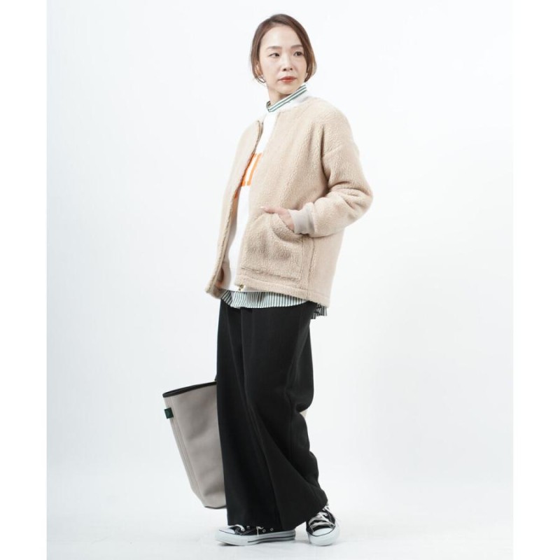 【新品】BLUE LAKE MARKET ボアアウター ブラウン ブルーレイクマーケット ボアブルゾン ボアジャケット BLUE LAKE
