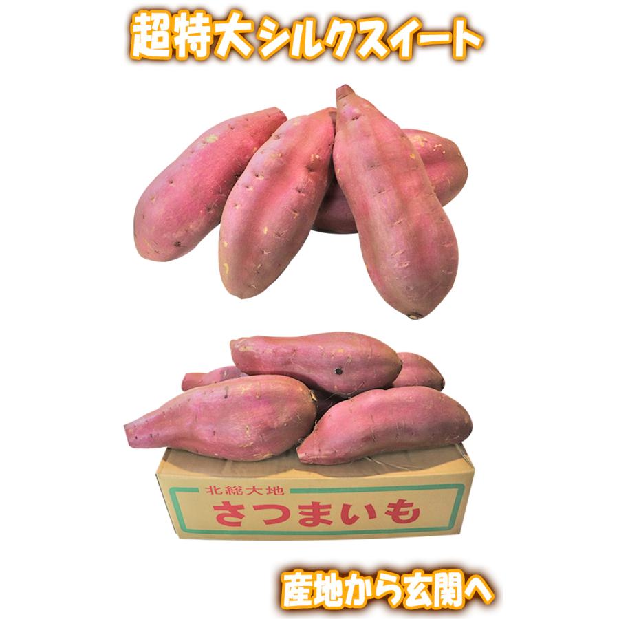 シルクスイート 特大さつまいも 約10kg L〜3Lサイズ 千葉県・茨城県産 お得用 家庭用限定 産地箱入り 滑らかな食感と溢れんばかりの甘さ！