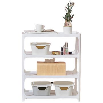 cimelax 收納鞋架 穩固不易倒 簡約設計 寬型收納架  白色  4層