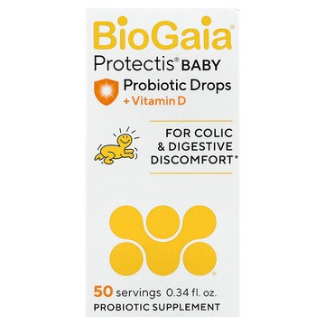 BioGaia, Protectis® Baby，益生菌滴劑，含維生素 D，0.34 液量盎司（10 毫升）