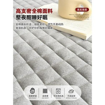 全棉水洗棉防滑床罩床裙款四季通用純棉床裙罩單件夾棉床笠帶裙邊