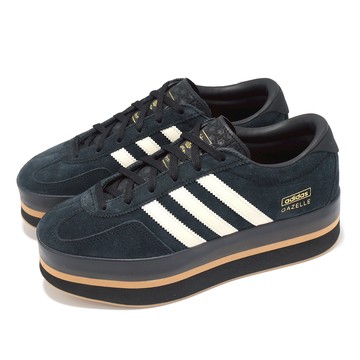 [ACS] adidas 休閒鞋 Gazelle Stack 女鞋 黑 厚底 增高 麂皮 復古 愛迪達 JS0239