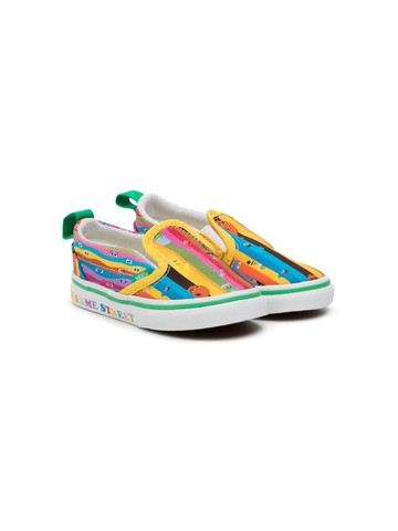 Vans Kids - x Sesame Street slip-on sneakers - kids - Rubber/Canvas/Canvas - 8.5 - Multicolour