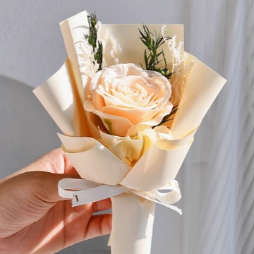 【Missing想念你】 香檳玫瑰花束 ｜你就是陽光！畢業季-情人節禮物/情人節花束/射手座生日禮物/母親節花束 -母親節禮物/情人節禮物/