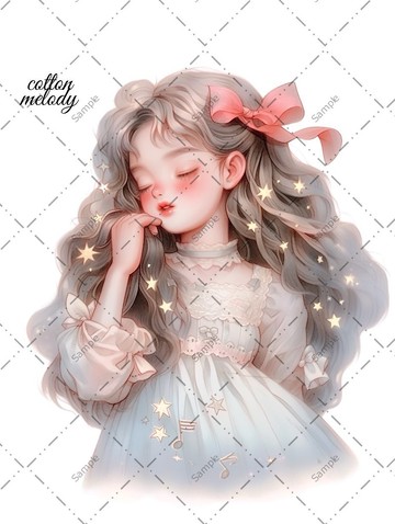 original sticker no.595 人物貼紙 原創貼紙 人物貼紙 女孩貼紙 原創人物貼紙