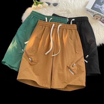 短褲男士夏季2023年新款潮牌潮流五分褲外穿跑步運動大褲衩男中褲