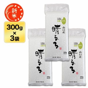 新米 令和5年(2023年) 産 山口産 晴るる　300g(2合) × 3パック 真空パック