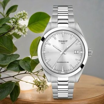 TISSOT 天梭 官方授權 T165.807.11.031.00 Gentleman 80小時紳士機械手錶 夏日煥新提案 送禮推薦-38mm T1658071103100