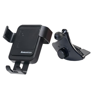 ANBORTEH 安伯特 地心引力PLUS 車用無線充電手機支架 支架旋轉CD口  黑色  1個