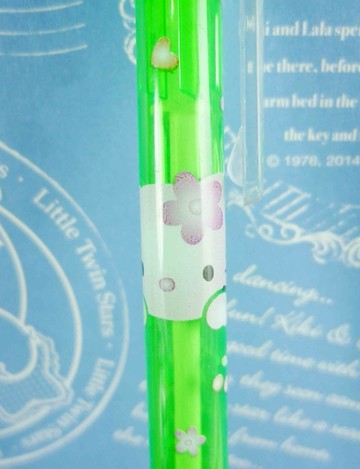 【震撼精品百貨】Hello Kitty 凱蒂貓~KITTY原子筆-花圖案-綠色