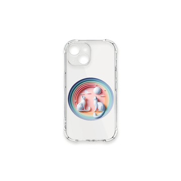 iPhone 13 mini 殼 TRON IPhone 13 MINI 可愛紙雕貓咪 四角防摔殼 手機殼