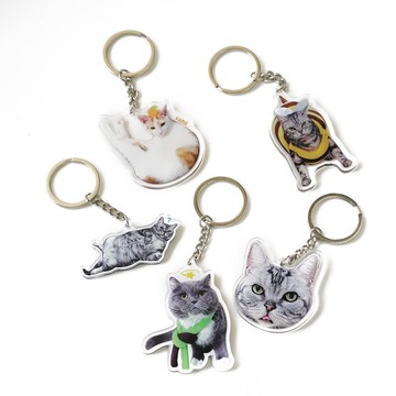 買二贈一 來圖客製壓克力掛件 鑰匙圈 寵物鑰匙扣 手機繩掛件