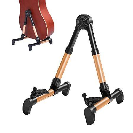 Saker Folding Instrument Stand for Guitar- Guitar Stand for Acoustic Electric Classical Guitars and Violin, Ukulele, Bass, Portable and Lightweight, E