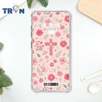 TRON 三星 NOTE 9 十字架粉色系 四角防摔載具殼 軟殼 手機殼