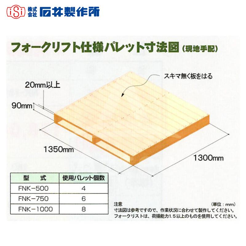 石井製作所 isi フォークリフト仕様 温水育苗器 はつが 三相200V 収納枚数 温度 0~40 C FNK-750