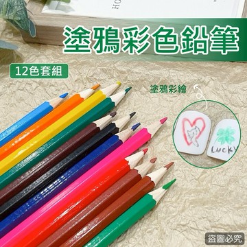 台灣現貨 免運 12支裝彩色鉛筆 美甲彩繪筆 美甲用品 色鉛筆 彩色筆 美甲材料 美甲 Ching co 青可