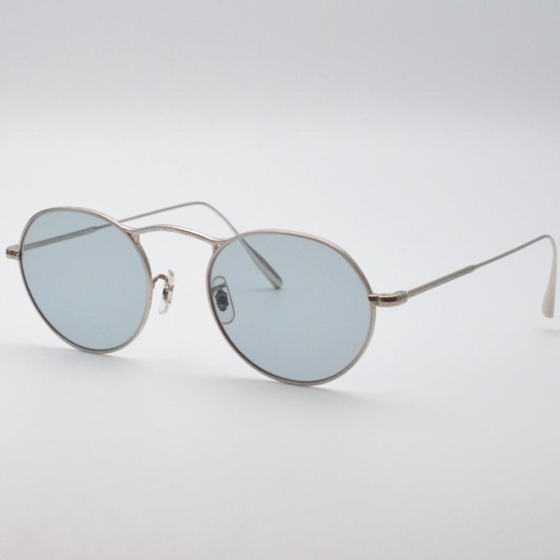 OLIVER PEOPLES オリバーピープルズ M-4 SUN S サングラス シルバー×ブルー 49□20 145 メガネ アイウェア メンズ  レディース 【中古】 | LINEブランドカタログ