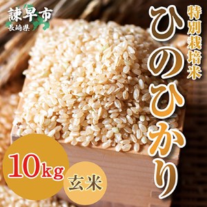 「定期便」特別栽培米・九州のこだわり米ひのひかり 玄米10kg（全3回）