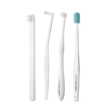 貓咪牙刷組4入-護齦軟毛+臼齒軟毛+矽膠360度+迷你平頭牙刷【小小毛孩】