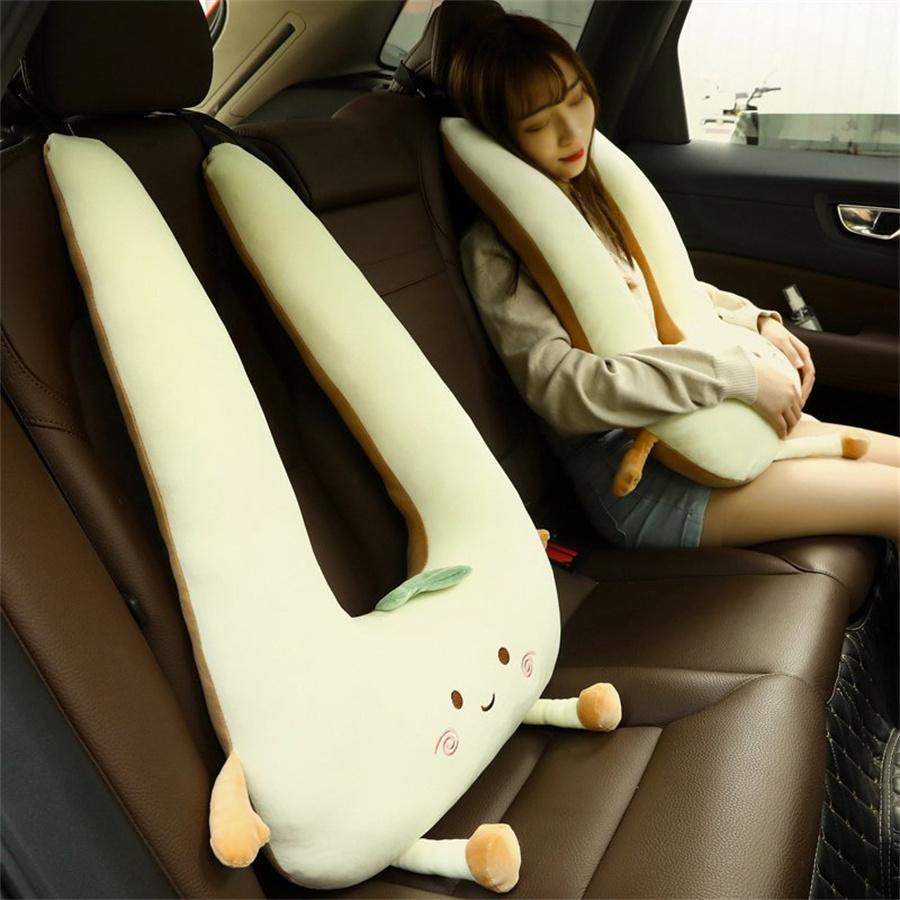 車載枕 シートベルトパッド シートベルトクッション カー用品 筒型 サポート 子供用 簡単固定 落下防止 休憩 通販 LINEポイント最大GET  LINEショッピング