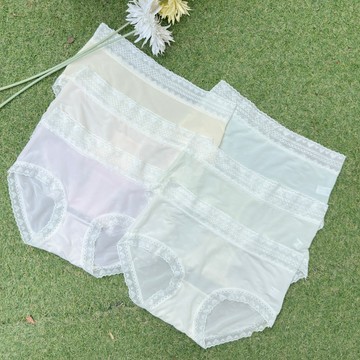 輕薄愛心蕾絲滾邊內褲6件組【JCZ10561】DesireShop
