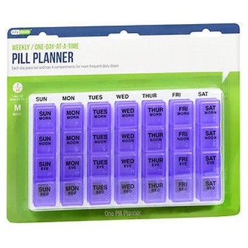 Ezy Dose OneDayAtATime Weekly Medication Organizer Tray 1 each by EzyDose