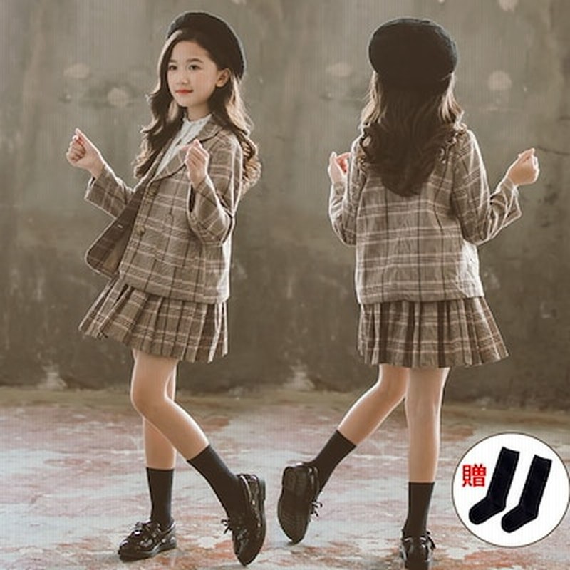 卒業式 小学生 女の子 フォーマルスーツ 2点セット女児 おしゃれ 洋服 日常 通学 普段着 七五三 通販 Lineポイント最大get Lineショッピング