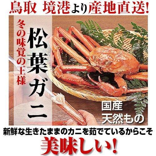 『代引不可』『産地直送』 『鳥取』 ボイル松葉ガニ3杯 『日時指定不可』『送料無料（一部地域除く）』