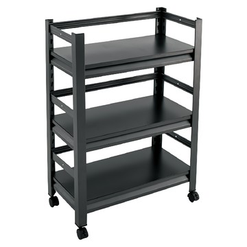 FAmILyLIFE 生活 快裝式岩熔碳鋼耐重置物架 3層 FL-258  黑色  80 x 60 x 30cm