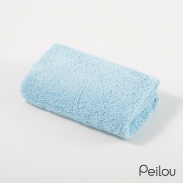 貝柔 Peilou - 超強十倍吸水超細纖維抗菌大毛巾/枕巾-晴空藍 (50x90cm)