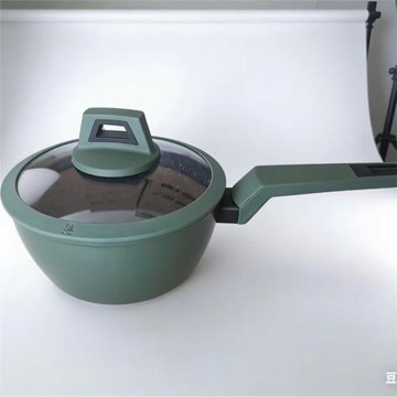 外貿原單奶鍋麥飯石煎鍋不粘鍋無煙家用平底不粘奶鍋牛油果綠鍋
