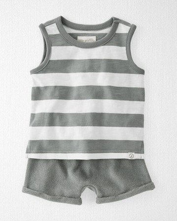 Baby Striped Organic Cotton Sun Set