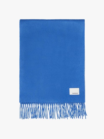 Wool Woven muffler solid_blue